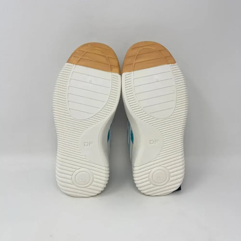 De Florance Cloudea Sneakers Beige‎ Blue Purple EU 35/Womens 4-4.5/Girls 3.5